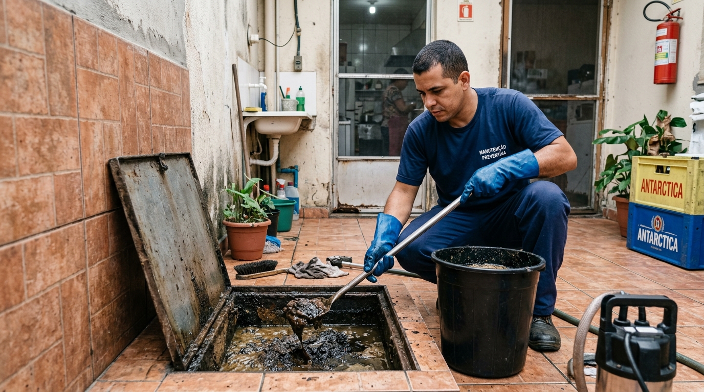 Limpeza de Caixa de Gordura perto de mim em Niterói‑RJ